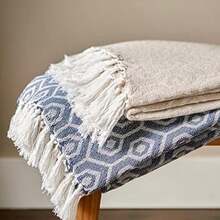 DII Farmhouse con Borlas Decorativas,  de Espiga, Barn Red(50 x 60" blanco) - Multicolor - Ver 7
