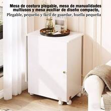 Mesa De Coser Plegable Multiusos Para Artesanías Y Computado - Blanco - Ver 9
