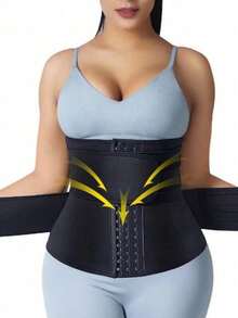 1pc Neoprene Women's Waist Trainer - Using Sauna Sweat Technology, Effectively Tightening The Abdomen To Achieve Shaping And Slimming Effects. Please Select The Size That Matches Your Measurements, We Recommend Buying One Size Up. - Multicolor - View 6