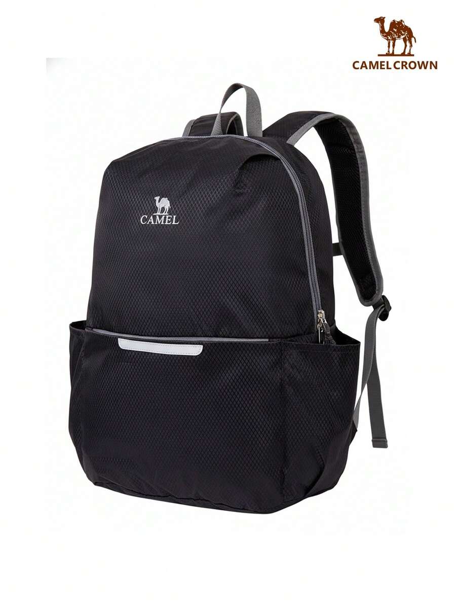 CAMEL CROWN Foldable Large Capacity Travel Backpack, Short Trip Fitness Storage Bag - Black - View 1