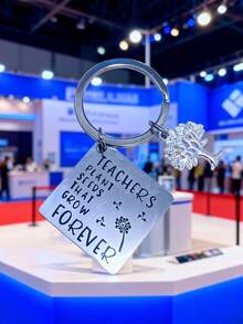 生命树教师节钥匙扣 - 不锈钢材质，励志吊坠，男女皆宜的毕业礼物，融合圣帕特里克节和情人节主题，教师节礼物 | 生命树设计 | 涂层