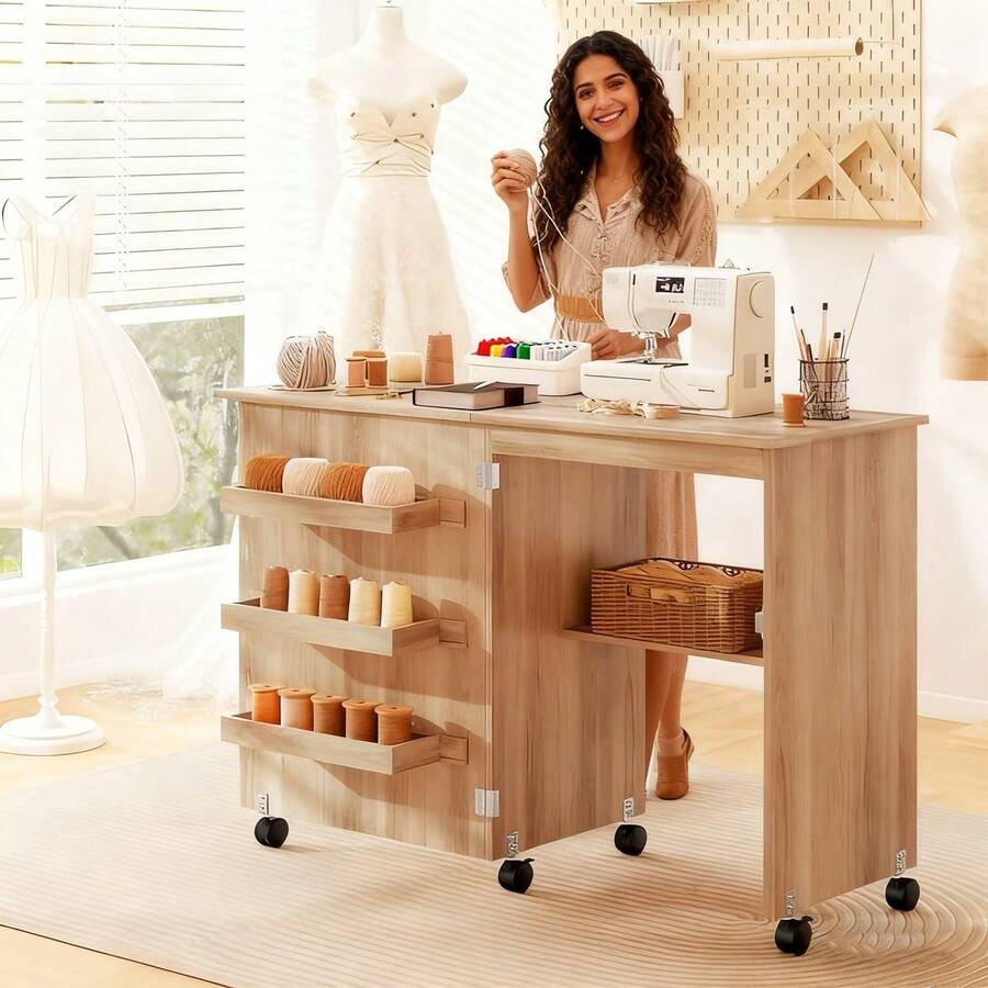 Craft & Sewing Supplies Storage - Khaki - View 1