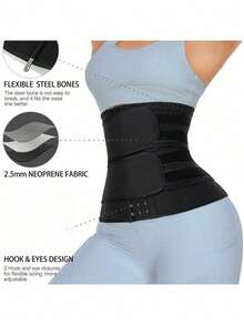 1pc Neoprene Women's Waist Trainer - Using Sauna Sweat Technology, Effectively Tightening The Abdomen To Achieve Shaping And Slimming Effects. Please Select The Size That Matches Your Measurements, We Recommend Buying One Size Up. - Multicolor - View 10