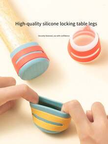 4pcs Silicone Table & Chair Leg Covers, Universal Home Furniture Protectors, Non-Slip, Noise Dampening, Anti-Scratch - Multicolor - View 4