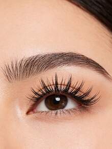 5 pares de pestañas postizas 3D de estilo de dibujos animados, pestañas falsas de visón suaves, cruzadas y gruesas y largas - Negro - Ver 7