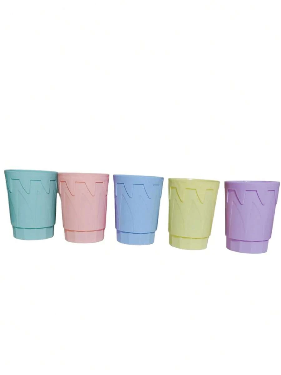 30 VASOS COLORES PASTEL PLASTICO REUTILIZABLE RESISTENTES A FRIO Y CALIENTE - azul, verde, rosa, morado, amarillo - Ver 1