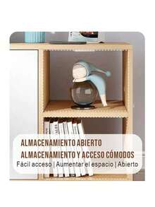 Armario Archivador De Oficina Conruedas Y 1 Puerta 3 Cajones - Marrón - Ver 8