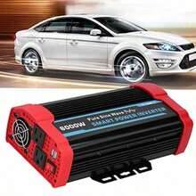 Car Power Inverter&Inversor de Corriente Aramox Inversor de Corriente Onda Sinusoidal Pura 12000W Pico 12V a 110V-120V para Automoción Universal - Multicolor - Ver 2
