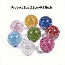 Bộ 10/20/40 quả bóng nảy lấp lánh nhiều màu sắc - Đồ chơi vui nhộn, bền chắc, thú vị - Lý tưởng làm quà tặng sinh nhật, giải thưởng trò chơi, nhiều màu sắc khác nhau - Nhiều màu - Xem 2