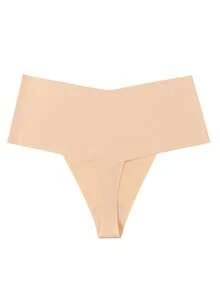 4条装女士无缝豹纹性感丁字裤，弹性透气 - 彩色 - 查看 6