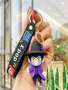 1个K-POP女巫组合钥匙扣，3D角色游戏人偶钥匙扣，单款可选，可挂在背包/车钥匙上，是情侣、朋友、新年礼物的理想之选。 - 彩色 - 查看 8