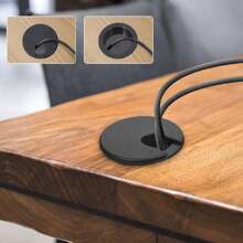 6 piezas Cubierta de Agujero Redonda para Escritorio de Organizador de Cables Abs Resistente para Oficina Hogar y Banco Protector de Alambre con Diseño para Paso ,36638396 - Multicolor - Ver 2