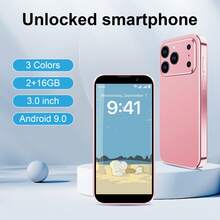 Mini Smartphone 3G Unlocked Mini Smartphone 3.0'' HD Touch Screen World's Smallest 1000mAh Battery Little Mobile Phone With Face ID Pocket Cellphone 2GB+16GB Black/ Pink / Orange.MinI Phone. - Hồng - Xem 1