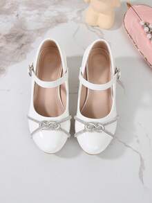 2026 New Fashionable Versatile High Heels, Suitable For Spring, Autumn, All Seasons, Elegant Campus Student Princess Shoes - White - View 1