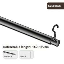 Double Layer Thickened Stainless Steel Household Drying Rack, Rust-Proof & Wind-Resistant Clothes Hanger, Wardrobe Storage Rod, Garment Hanging Device, Multi-Function Towel Bar, Bathroom & Balcony Multipurpose Clothes Storage Rack