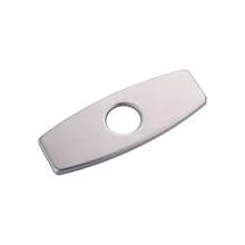 Bathroom Faucet Escutcheons Brushed Nickel: 6 Inch Sink Hole Cover - Non - Leakge Deck Plate Bathroom Faucet - Solid Faucet Base Plate 1 Or 3 Hole Bathroom Vanity Basin - 4 Inch Faucet Cover Plate - Brushed Nickel - View 2
