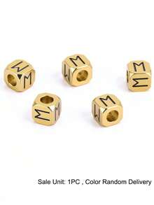 1pc Vinking Runes Signs Accessories Runic Alphabets Letters Sacred Symbol Bead For DIY Making Bracelet Necklace Jewelry H593