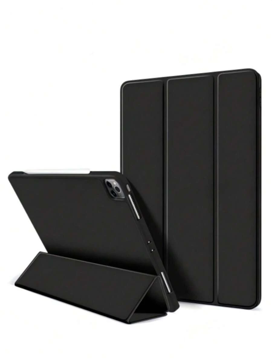 TenYide 可折叠支架平板电脑保护套，防尘/防摔/防震多层防护，兼容 iPad/Galaxy Tab/MatePad/荣耀平板/红米平板/小新平板系列，兼容 iPad A16 2025、Air 11/13 英寸、M2、M3、Pro 11/13 英寸、M4 2024、Air 5/4 10.9 英寸、Air 3 10.5 英寸、第九代/第八代/第七代 10.2 英寸、第五代/第六代 9.7 英寸、Mini 6 - 黑色 - 查看 1