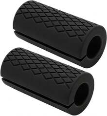 DAUZ Empu?aduras de Barra, Excelente Resistencia, Mejora la Estimulación Muscular, Material de Silicona, Empu?aduras de Barra Gruesas para Ejercicio, Fitness, Levantamiento de Pesas - negro - Ver 7