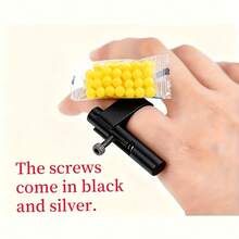 Mini Handgun Shaped Stress Relief Toy, Pressure Release Toy, Fun Toy, Party Favor, Creative Gift, Made Of PC Material - Black - View 6