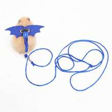 Ham reglabil cu aripi de diavol pentru hamsteri, veverițe, hamsteri aurii, planori de zahăr, porcușori de Guineea, iepuri, ideal pentru plimbări în aer liber, articole pentru animale de companie, echipamente pentru animale mici, zgărzi pentru animale mici și activități de exterior, zgardă de tracțiune pentru animale mici, hamster, cușcă pentru hamsteri - Multicolor - Vizualizare 4