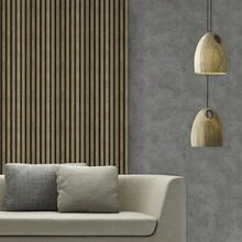 Adhesive Wallpaper With Natural Wood Ribbed Pattern, Thin Strips - Multicolored 18 - View 4