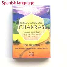 Chakra Energy Spiritual Oracle Card Deck, Spanish Language Cards Suitable For Beginners And Experts To Divinate Future Destiny, Mini Tarot Gift For Christmas, Halloween, Thanksgiving - Multicolor - View 9