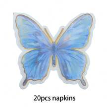 20Pcs Butterfly Napkins Disposable Butterfly Decorative Napkins For Birthday Wedding Spring Tea Party Table Decor BabyShower Decorations - Pink - View 5