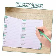 FUNOMOCYA Libreta De Direcciones Agenda De Contactos Organizador De Direcciones Porttil - Verde - Ver 9