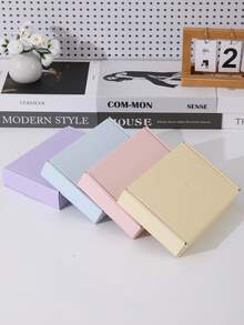 1pc Macaron Color Gift Box, Rectangular Or Square Shape, Suitable For Holiday Gifts, Birthday Gifts, Packaging/Shipping/Apparel Packaging, Storage Box - Multicolor - View 1