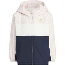 Adidas New Year Children's Casual Fleece Hooded Jacket JF3880 - Pink - View 5