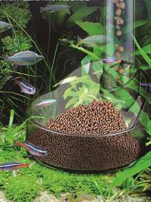 Juego de bandejas de alimentación para peces y camarones, bandeja de tubo de alimentación de cristal transparente para acuarios, dispensador de alimentos multifuncional de gran capacidad. - Blanco - Ver 7