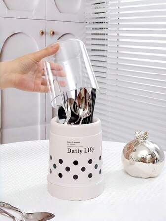 1 st justerbar väggmonterad ätpinnarhållare med lock - platsbesparande dammtät bestickförvaringslåda för skedar, gafflar, knivar - plastköksorganisatör, kompakt design som passar trånga utrymmen, genomtänkt tillbehör (rutigt mönster)