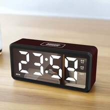 1pc Modern Minimalist LED Multi-Function Digital Alarm Clock; 5 Brightness Levels, Suitable For Home, Living Room, Office Decor, Christmas, Valentine's Day, New Year Gift - Multicolor - View 9