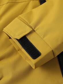 男女通用防风防水软壳外套，适合户外徒步、露营、骑行 - 薑色 - 查看 4