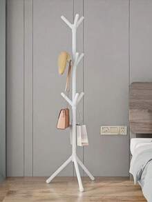 Light Luxury Coat Rack - Modern Simple Hat And Accessories Storage Rack Multi-Hook Design Durable - White - View 6