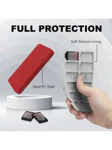 Switch Game Card Holder Case With 24 Game Cartridge Slots And 24 Micro SD Card Storage Spaces