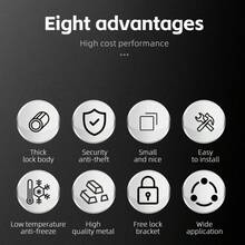 Candado de cable de acero antihielo a baja temperatura WEST BIKING para bicicleta, montaña y carretera, antirrobo portátil con llave, incluye soporte de montaje de 1.2M y 1.5M - Negro - Ver 2