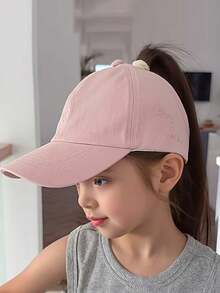 1pc Adjustable Children's Baseball Cap With Heart Embroidery, Suitable For Daily Wear, Outdoor Sports, Beach Vacation, Sun Protection, Fits Ages 3-8 Years, Spring/Summer - Multicolor - View 12