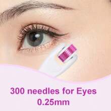 Derma Roller For Face And Body - 6 In 1 Titanium Microneedling Roller Kit Micro Needle Roller, 300 And 720 Needles 0.25mm,1200 Needles 0.3mm With 5 Replaceable Heads - 彩色 - 查看 4