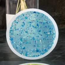 硅胶树脂模具 - DIY 平面环氧树脂浇铸托盘，适用于珠宝和手工礼品，可重复使用的软工艺模具，用于家居装饰（10厘米/30厘米可选） - 白色 - 查看 1