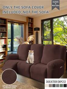三座躺椅沙发套，弹力躺椅沙发套，柔软弹性可水洗家具及宠物保护套 - 彩色 - 查看 1