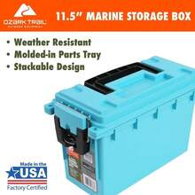 Waterproof Marine Storage Box With Secure Lid For Boat Equipment - 1 - View 2