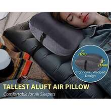 TREKOLOGY Almohada Inflable Aluft Pro, Cojín Portátil para Acampar y Mochileros, Almohada Compacta para Camping, Playa y Viajes - / - Ver 2