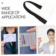 Cabilock Portatarjetas De Identificacin Funda Para Tarjeta De Identificacin Soporte Para Brazo Ajustable Porta Credencial De Pvc til Para Eventos Profesionales y Oficinas - Negro - Ver 9