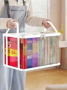 Transparent PVC Storage Bag, Multifunctional Organizer Box With Flip Cover And Viewing Window - Durable Rectangular Household Storage Container For Toys, Crafts, Books, School Supplies, Snacks - Perfect Gift For 11 Holiday Occasions - Multicolor - View 9