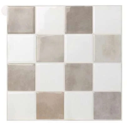 WoStick 1/4/10/20pcs Multi-Color Mosaic Tile, Waterproof Anti-Fouling, Self-Adhesive Backsplash - Easy DIY Installation. Removable Self-Adhesive Wall Tile Stickers, Suitable For Kitchen Bathroom Backsplash, Holiday Decor