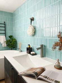 1/10/20 Piezas Azulejos de pared autoadhesivos de color dopamina - Azulejos de salpicadero brillantes para cocina y baño, fácil DIY, pegatinas de azulejos de pared autoadhesivas y removibles, adecuadas para salpicadero de cocina y baño de vacaciones - Multicolor - Ver 8