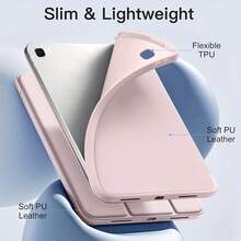 Tương thích với ốp bảo vệ máy tính bảng Galaxy Tab, ốp bảo vệ máy tính bảng gập ba, vỏ bảo vệ thông minh, chức năng ngủ/thức thông minh, bảo vệ toàn thân chống rơi vỡ, tương thích với Samsung Galaxy Tab A11/A11 Plus 11", Galaxy Tab S11 11" (2025)/S10 Lite 10.9"/A9/A8/A7 Lite/A9 PLUS, Redmi Pad 2 11"/Redmi Pad SE 11inch, tương thích với MatePad 11.5S"/MatePad SE 11", tương thích với Honor Pad X8a/Honor Pad X8 Pro/Honor Pad X9A 11.5inch 2025 - Hồng - Xem 6