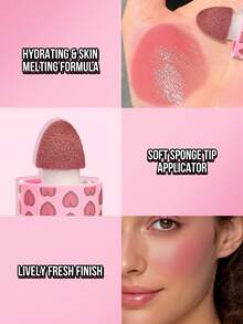 MISSLYN-Flirty Blush Liquid Blush, 1pc, High Pigment Liquid Blush In Cutie Shade, Long-Lasting Color, Brightens Complexion, White-Based, Matte/Dewy Finish, Heart-Shaped Gift, Winter Essential, Brand Makeup, Facial Makeup, Suitable For Women & Girls, Perfect For Winter, Y2K Style, Fashionable, Birthday Gift, Best Gift, Valentine's Day Gift, Party Essential, New Year Gift, Best Color, Cruelty-Free & Vegan - #15 - Xem 5